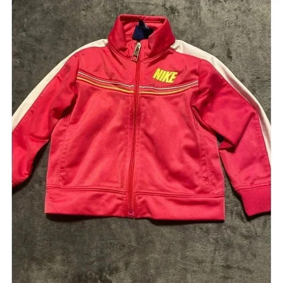 Girls 12 month Nike pink tracksuit jacket and pants - Picture 5 of 7